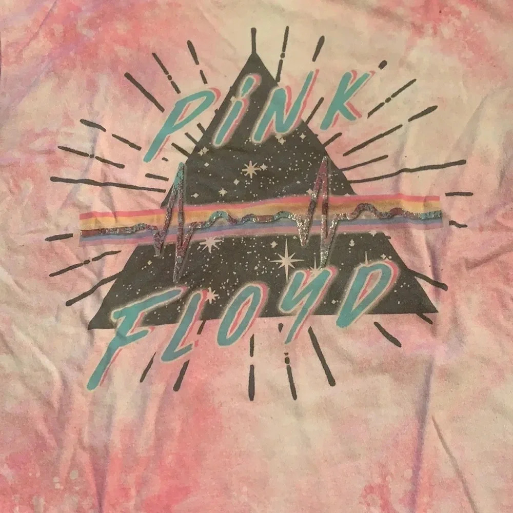 Pink Floyd Women’s Crop Top Tee Shirt Small